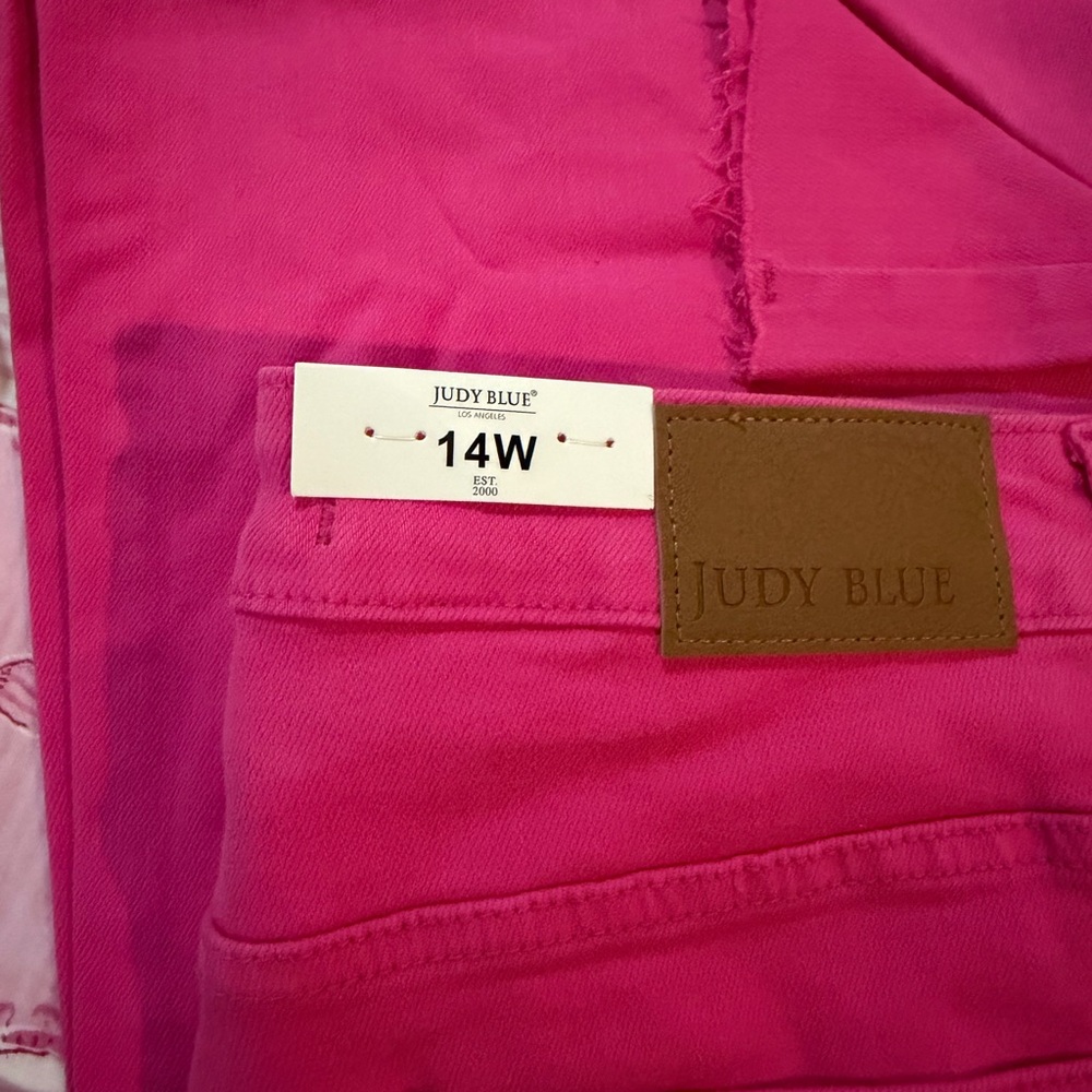 Judy Blue High Waist Fuchsia Jeans